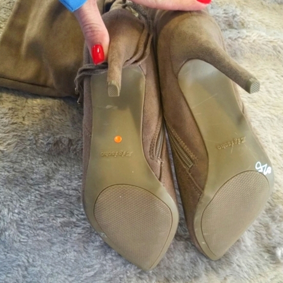 ZIGI SOHO JEENIE POINTED TOE 100% SUPER SOFT SUEDE MID CALF SLOUCH BOOT - Picture 6 of 8